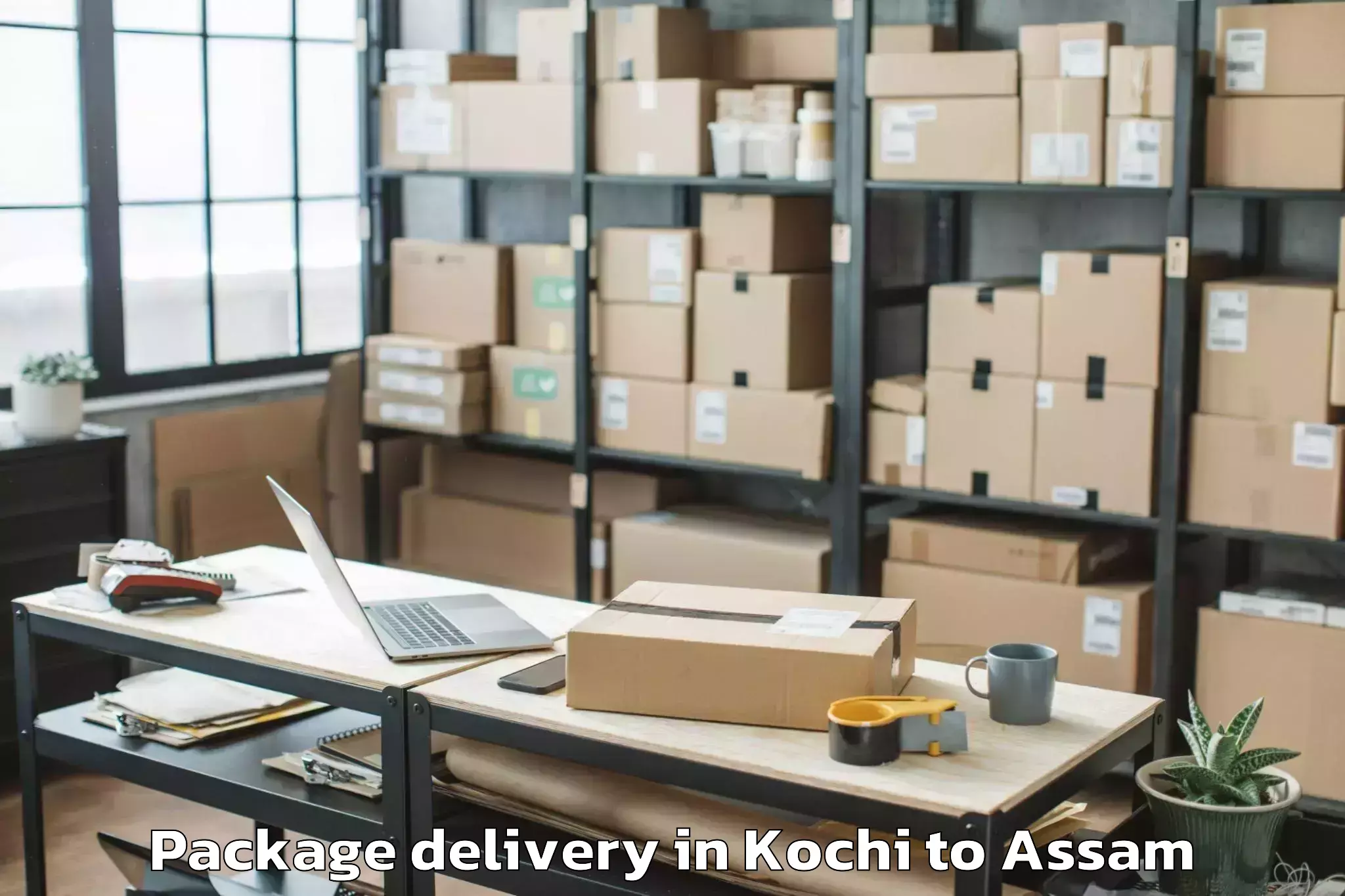 Reliable Kochi to Jorhat West Package Delivery